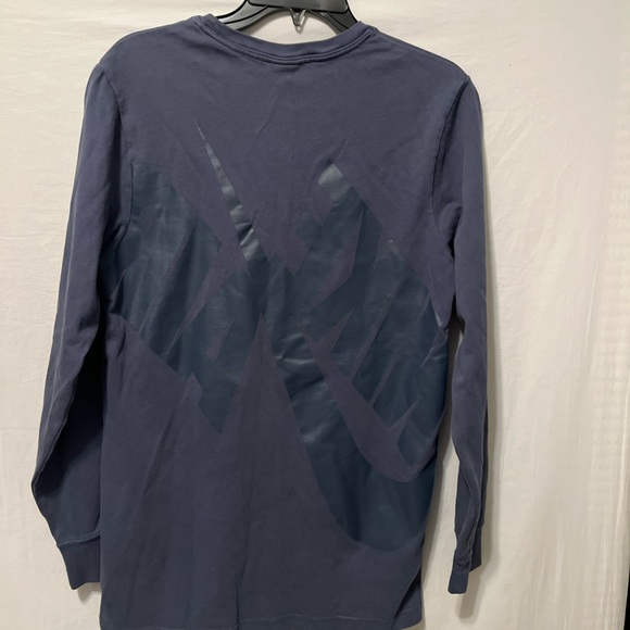 Nike Air all-over print sweatshirt crew neck long Navy‎ Blue Sz Medium - Picture 3 of 3